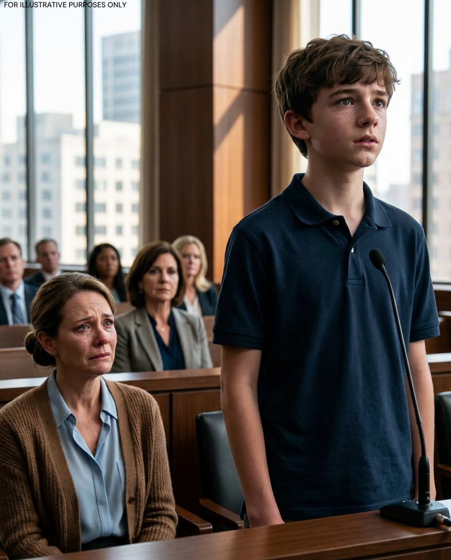 I found an abandoned baby in the hallway and raised him like he was mine. Seventeen years later, when his millionaire birth mother showed up to take him back, he said something in court that left everyone frozen.