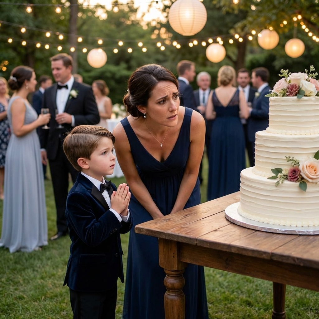 I Was Sitting Quietly With My Six-Year-Old Son At My Brother’s Wedding When He Suddenly Grabbed My Hand And Whispered, “Mom… We Need To Go Home. Right Now.” I Asked, “What’s Wrong, Sweetheart?” He Started Trembling And Said, “Mom… You Haven’t Looked Under The Table Yet… Have You?” I Slowly Bent Down.