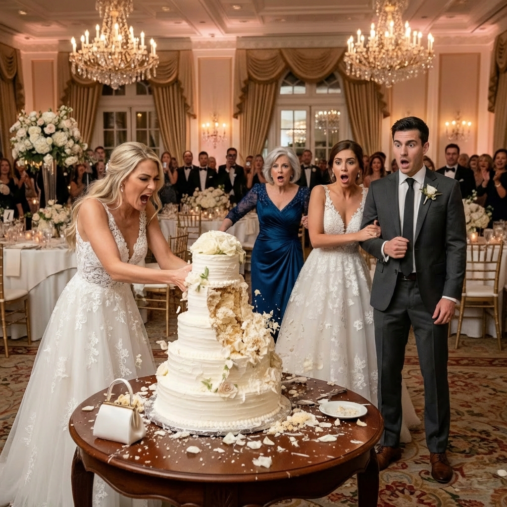 us On my wedding day, my sister made a scene – threw champagne, smashed my cake, and shouted, “This is what you get for acting like you’re better!” My mom hugged her, “She just needs to let it out.” I said nothing. That night I did what no one expected – I pulled her college tuition deposit. Froze the co-signed lease. But at 8:40 am, they got the real news…