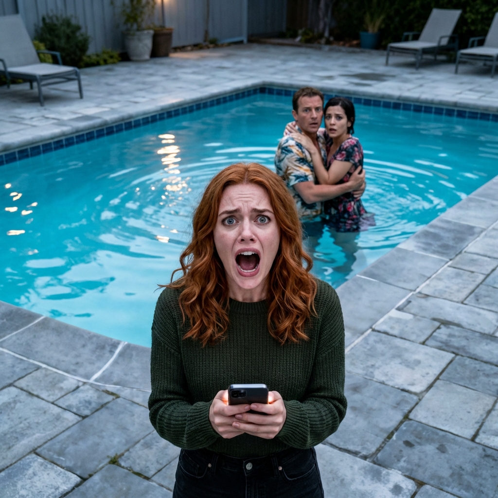 I Found My Husband in the Pool With a Woman Between His Legs. His Reaction When He Saw Me Was…