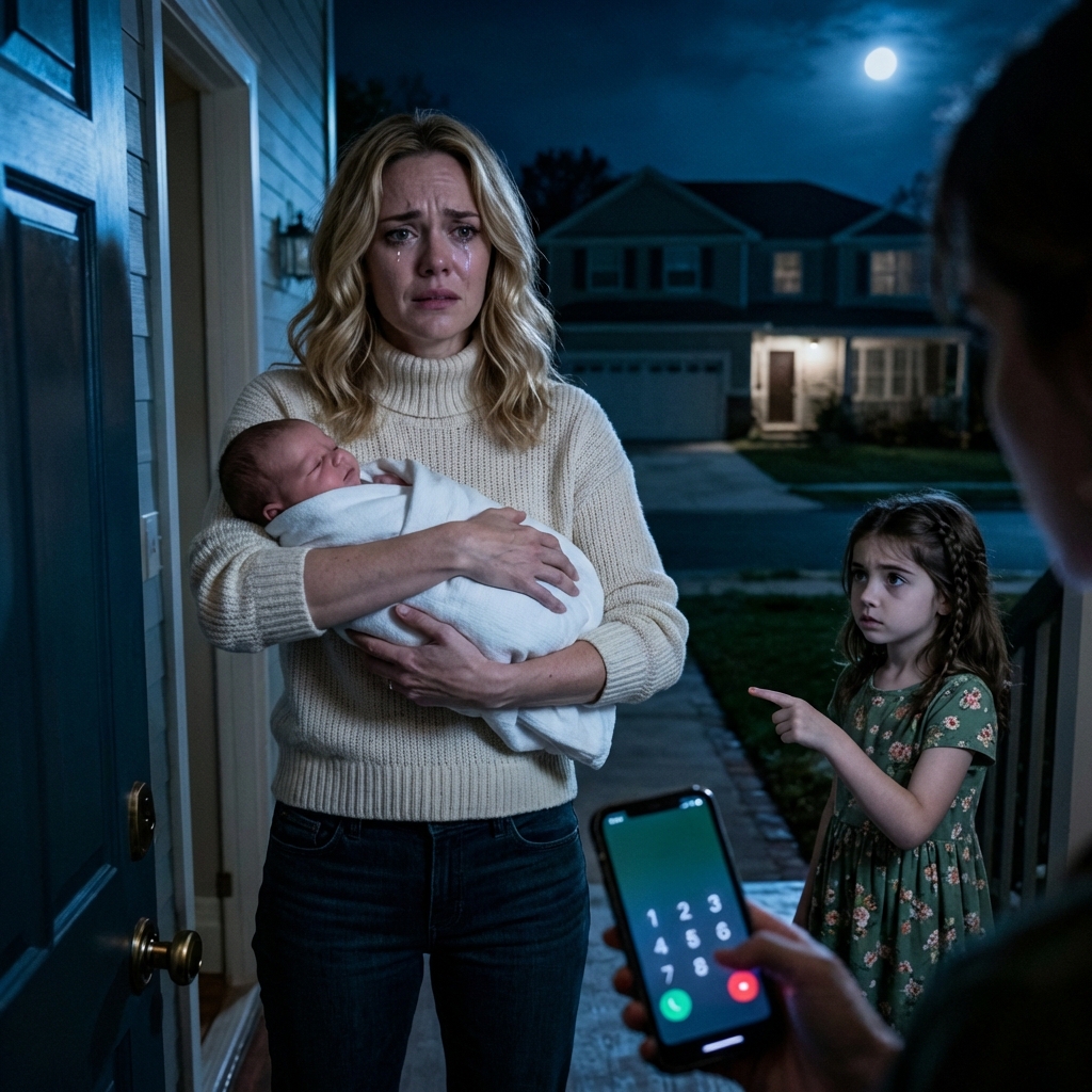 I took in my sister’s newborn for just a few days, thinking it would be simple—feedings, diapers, sleepless nights. But the first time my 5-year-old really looked at the baby, she went eerily quiet. Then she grabbed my sleeve and whispered, “Mom… we have to throw this baby away…” I recoiled. “What are you saying? It’s a baby!” She didn’t blink. She just slowly lifted her eyes to mine and said, barely audible, “Because this one isn’t…” And when she finished that sentence, a cold chill crawled straight down my spine.