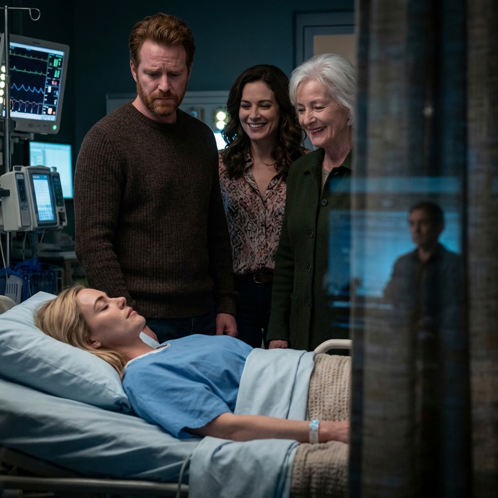 I woke up in the ICU after a car accident, tubes in my arms, monitors beeping beside me. I couldn’t move—so I stayed still and kept my eyes shut. That’s when I heard my husband and my parents talking right next to my bed. “Everything is going according to plan,” my husband said, calm as if we were discussing dinner. My mother laughed softly. “She’s too clueless to notice.” My blood turned to ice. I forced my breathing to stay steady and pretended I was still unconscious… maybe even dead. And then they did something—right there in the ICU—that shocked me to my core.