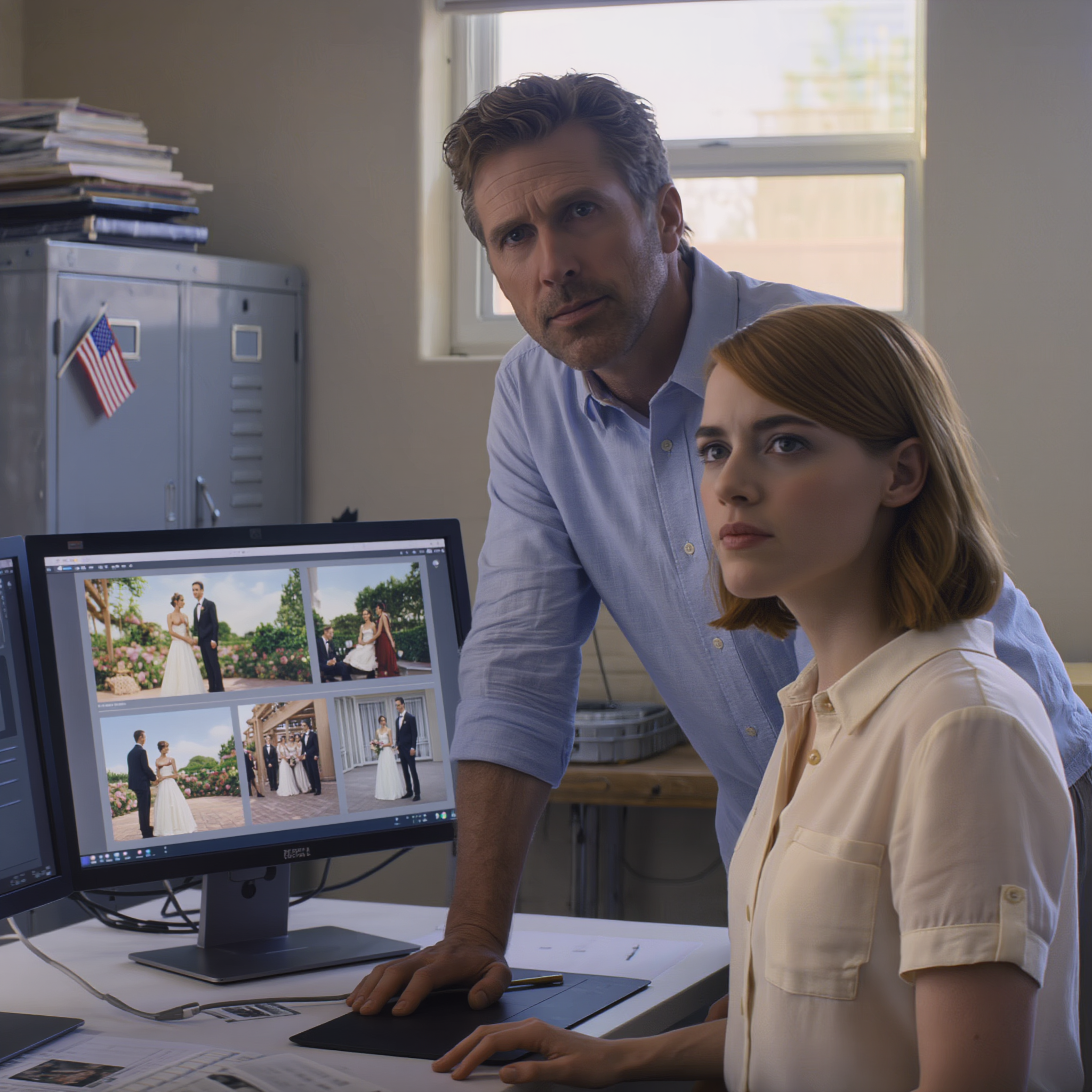 A month after my daughter’s wedding, the photographer called me and said, ‘Sir, there’s something in the wedding photo set that’s been making me feel deeply uneasy. Could you stop by today? Something… isn’t right. And please, for now, don’t say anything to your daughter.’ What he showed me… changed everything.