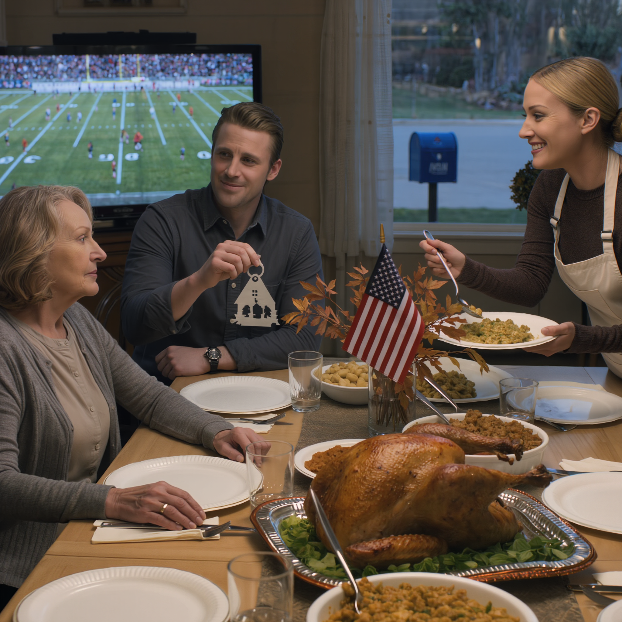 On Thanksgiving Day, my millionaire son visited and asked, “Did you like the lake house I got you, Mom?” — I froze and whispered, “What house? I never received anything.” — Then my daughter-in-law slowly walked up to him… and for the first time, her perfect smile finally cracked.