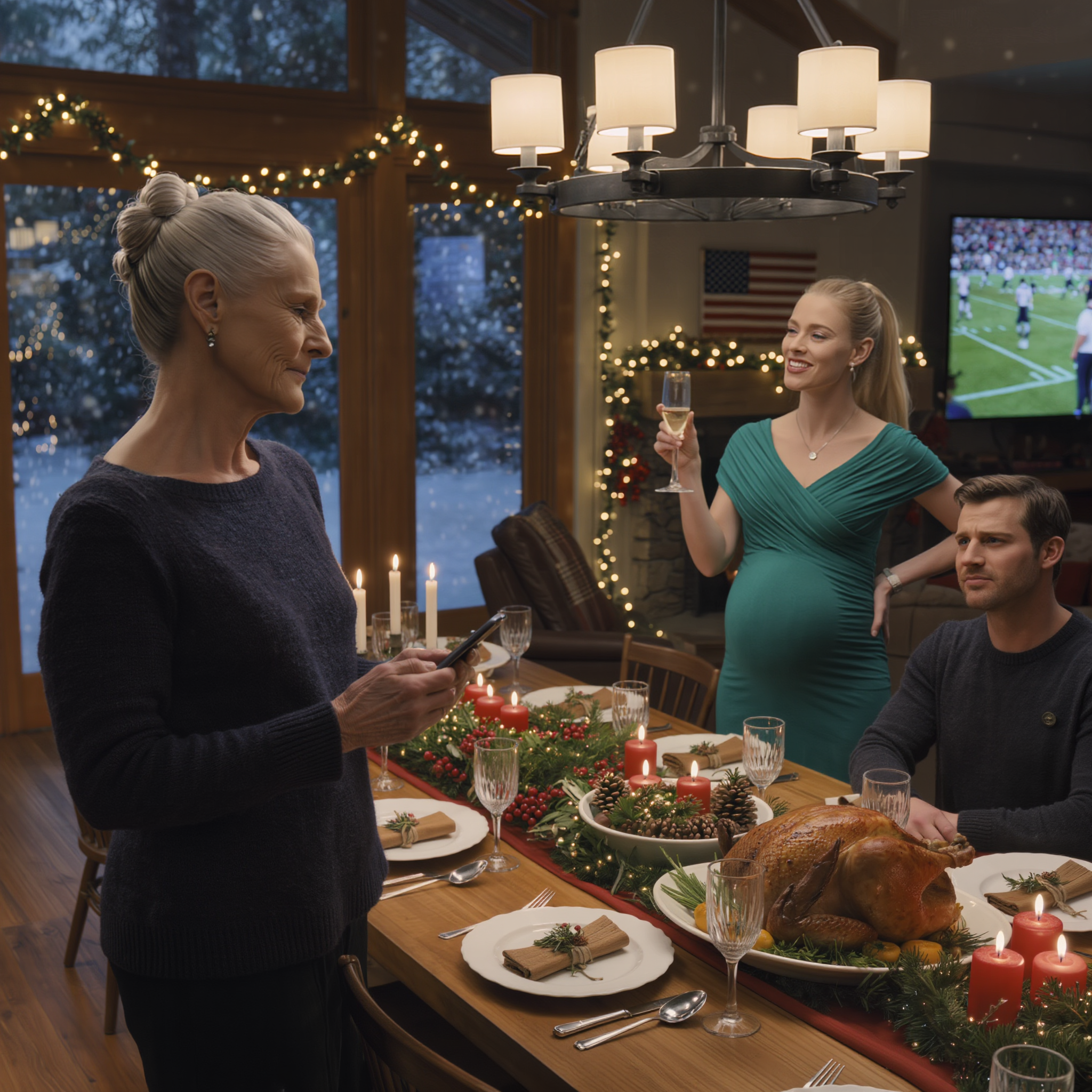 At Christmas dinner, my daughter-in-law announced she’d “handle the family money,” and my own son wouldn’t meet my eyes. She quietly canceled my card, everyone nodded like it was “for my good,” and I sat there like I’d been erased. Then I asked one soft question, made one calm phone call, and watched the entire table realize the woman they underestimated had been building a life—and a truth—for decades.