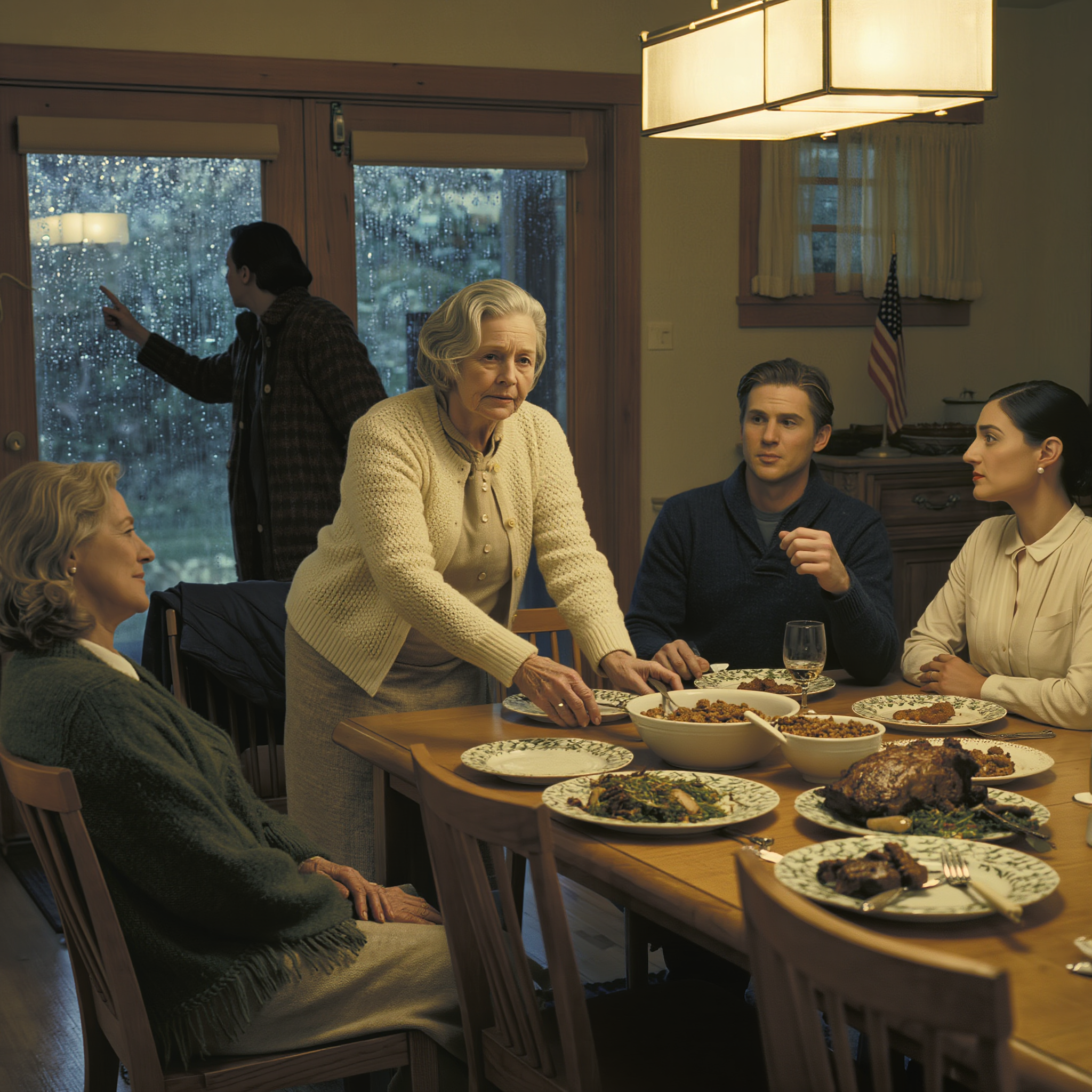 On Thanksgiving Day, my son stared at me at the dinner table and said, ‘Mom, apologize, or you won’t have a place here anymore.’ I calmly stood up, smoothed my sweater, and uttered a sentence that stopped the plates from falling through the air. In just a few minutes, their ‘perfect life’ had crumbled.