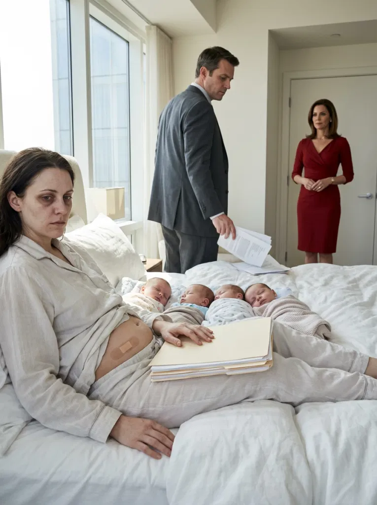 After I gave birth to our quadruplets, my husband shoved divorce papers at me. He called me a “scarecrow,” blamed me for ruining his CEO image, and started flaunting his affair with his secretary