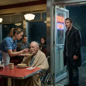 A Billionaire Stopped at a Broken Diner and Saw a Waitress Feeding a Disabled Old Man — What He Learned That Night Changed Everything He Thought He Knew About Power