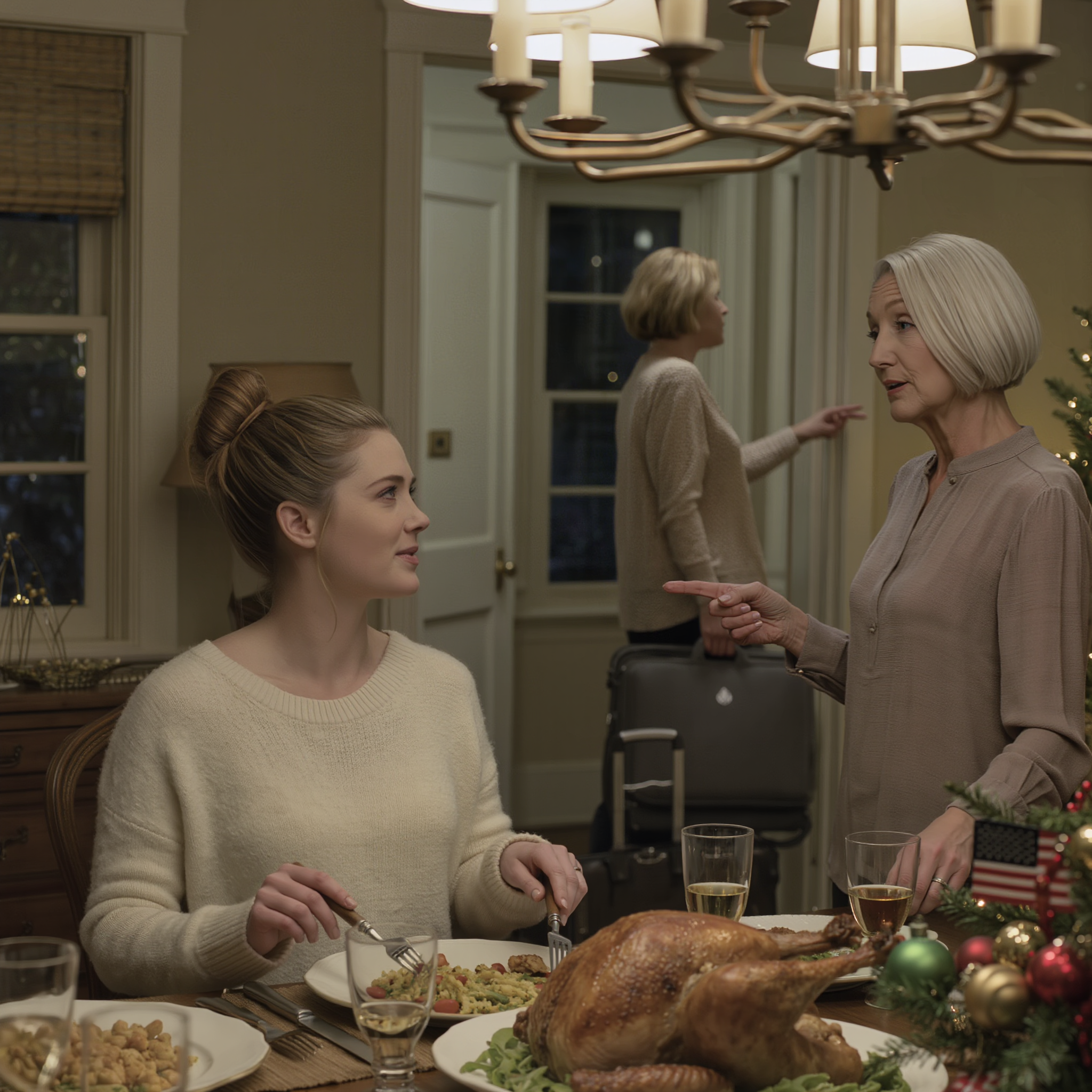 ‘You need to move out,’ my mother announced while I was still chewing my Christmas turkey. I didn’t argue. I just looked at her and said, ‘Really?’ Maybe she’d forgotten one small detail: I’m the one who’s been keeping that house running. The next morning, I packed in silence and walked out without another word.