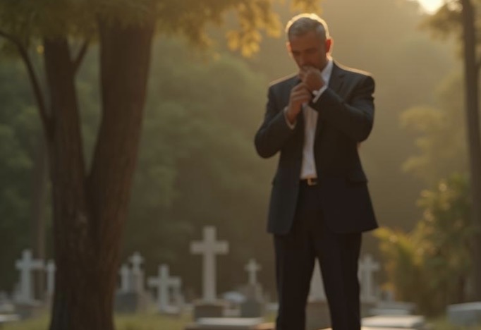 He Went to Visit His Wife’s Grave — and Found the Child She Never Told Him About