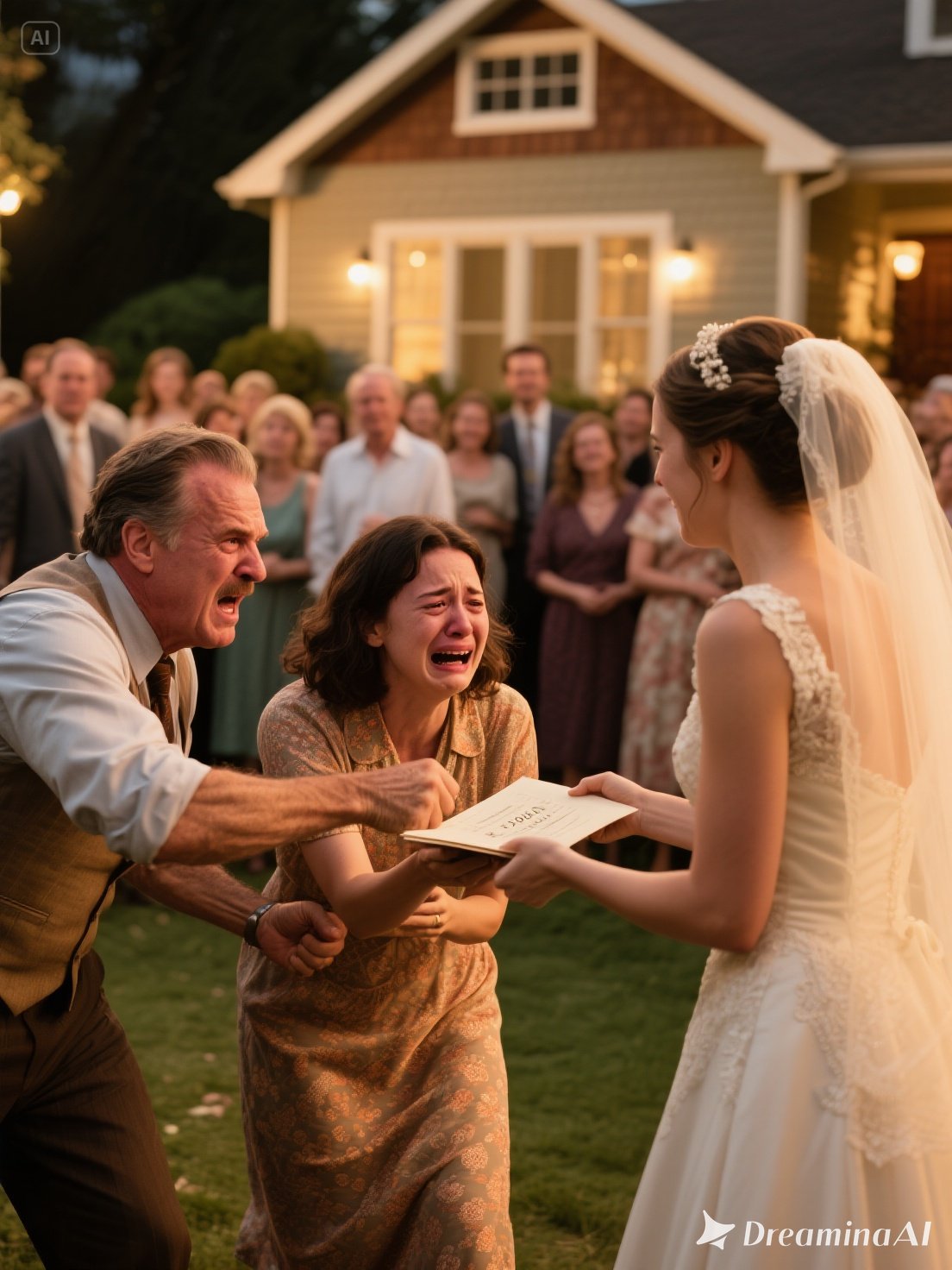 At My Sister’s Wedding, My Parents Demanded I Hand Over My $450,000 House — When I Refused, My Father Smashed My Head… But the Groom Suddenly Exposed a 25-Year Truth That Made Them Collapse