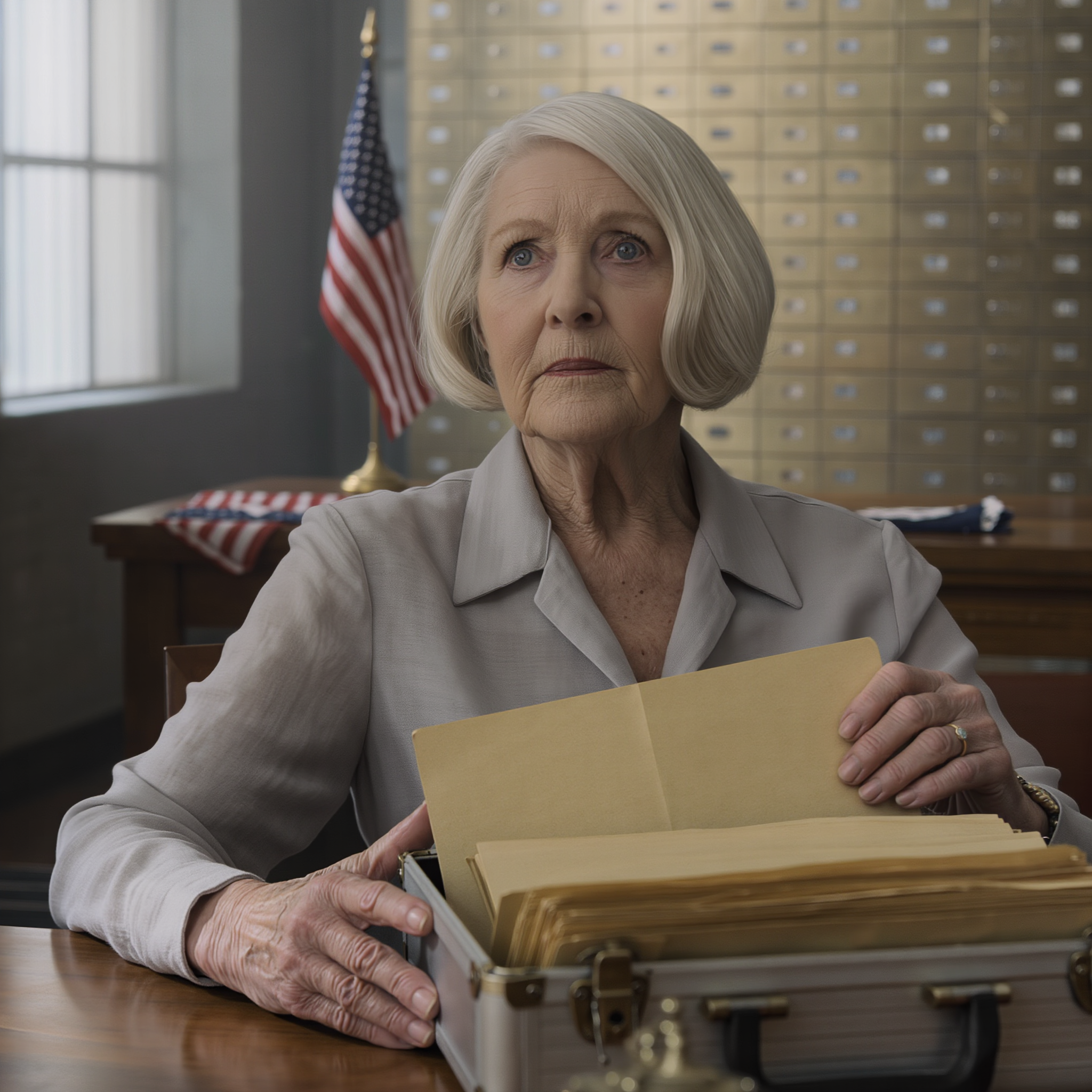 For thirty-eight years he went to the bank every Tuesday; I trusted him to keep our future safe; when he suddenly died I opened his safe deposit box and found home equity loans against our house, dozens of credit cards opened in my name, and a single confession letter — the life I believed in crumbled, and now I must decide whether to expose his secret or stay silent.