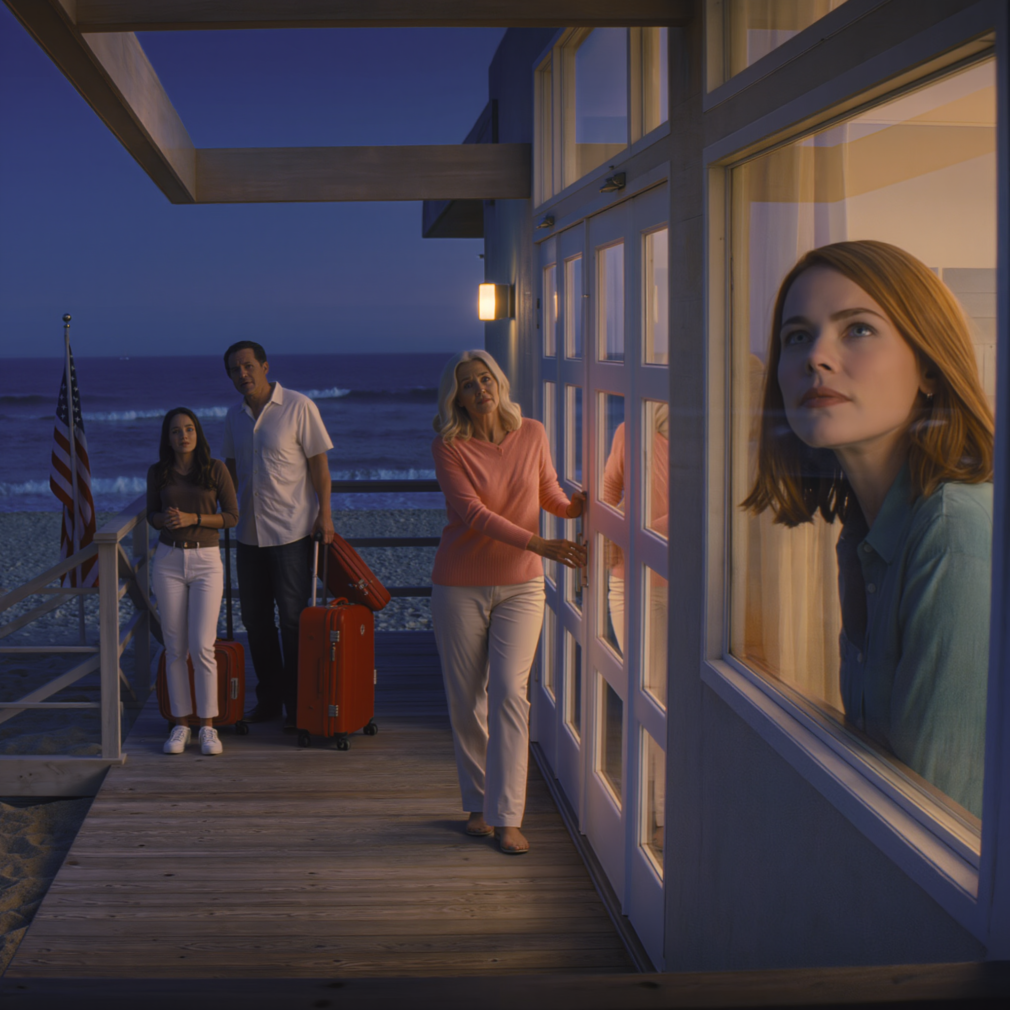 My mom posted a photo: ‘Family vacation! So peaceful, no drama!’ They were at my $4.7 million beach house in Malibu. I had never given them permission. They planned the whole trip without me. I was exhausted from being treated like a walking ATM instead of a daughter. I called my property manager: “Change all the codes. Now.” Right at midnight, they couldn’t get into the house, left standing on the sand with all their luggage. But this was only the beginning.