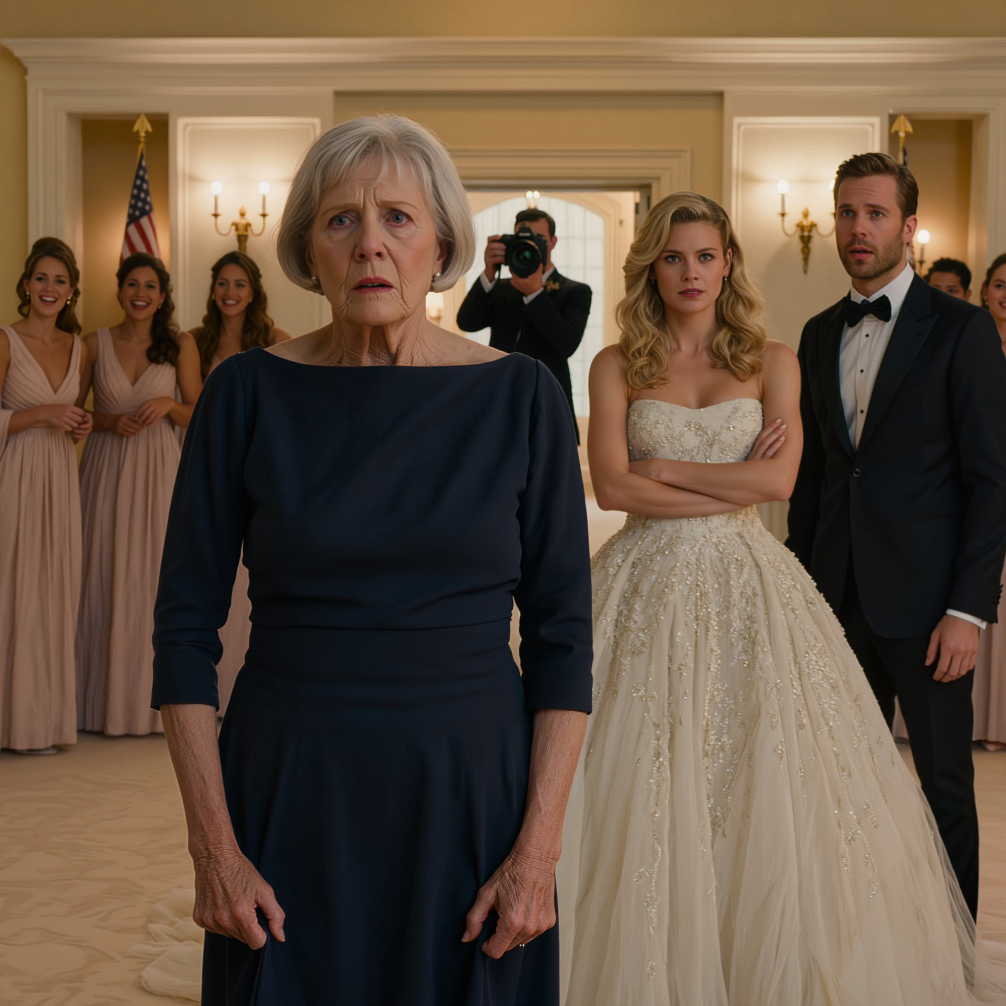 On her wedding day, my son’s wife banned me from official photos: “You ruin the album’s aesthetic, stay in the kitchen!” Three days later, I gave away the apartment where they lived. When they returned from their honeymoon and realized the locks were changed… they froze!