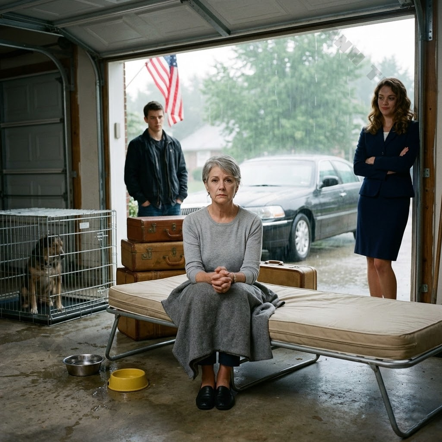 When my husband passed away, I kept quiet about the nineteen million dollars and the mansion he left me. That night, my daughter-in-law tossed my luggage into the garage and said coldly, “From now on, you’ll be sleeping in the garage, next to the dog’s kennel.” I just smiled, because I was ready to change the rules and make her regret her cruelty.