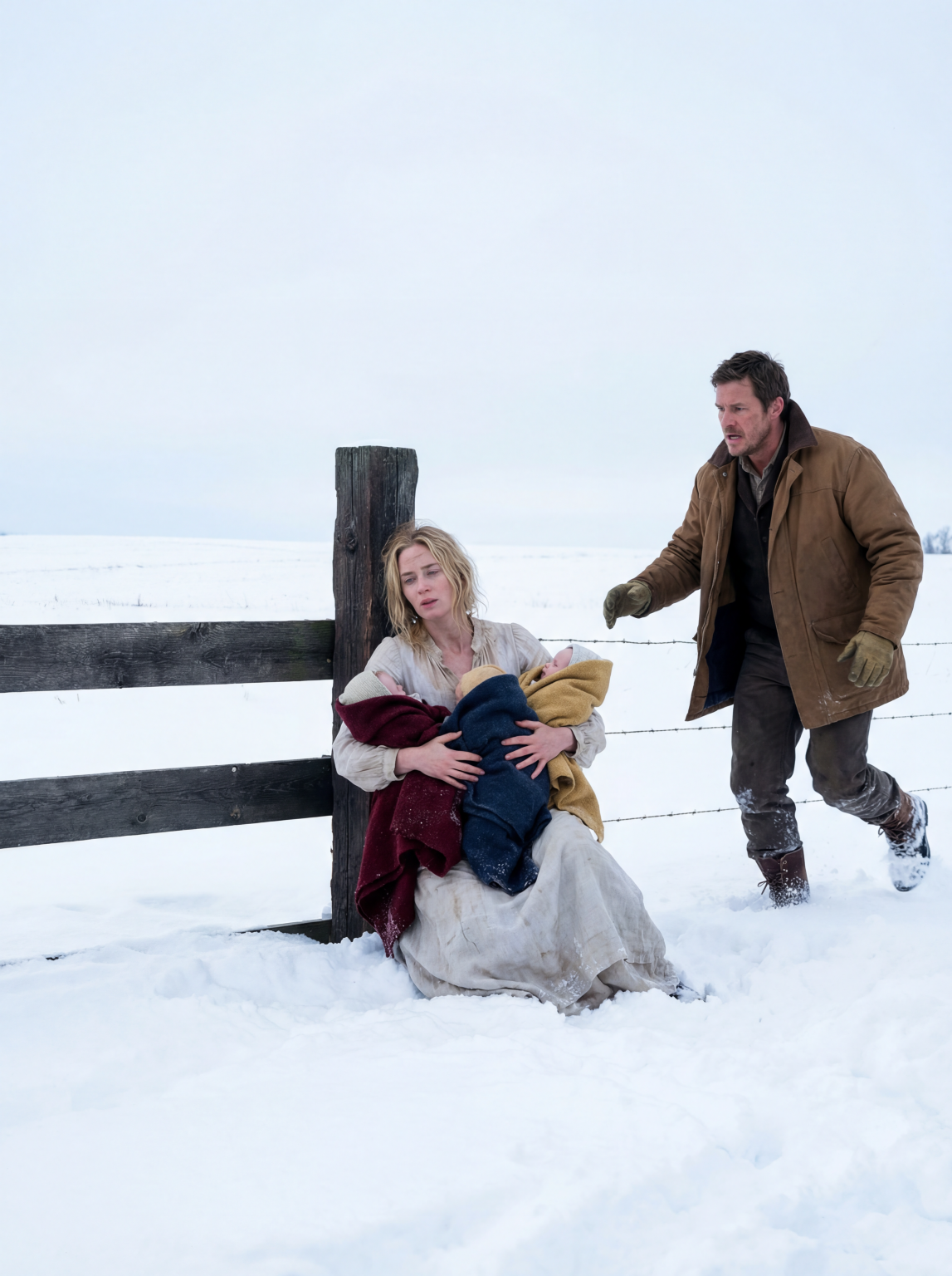 A Millionaire Saw a Young Mother Left in the Freezing Plains With Her Three Newborn Daughters by the Man She Trusted Most — His One Decision Slowly Rewrote Their Entire Future