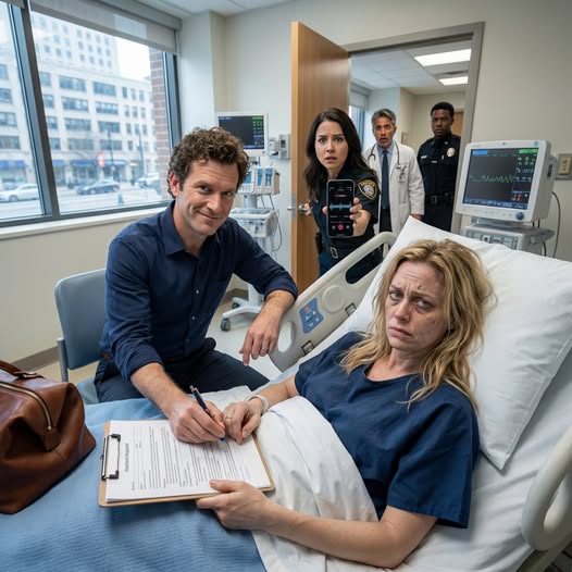 I heard the doctor whisper, “Three days.” My husband squeezed my hand, smiling like he’d won. “Finally,” he murmured. “Three days… and your house, your money—everything—becomes mine.” He kissed my forehead and walked out whistling. I lay there, throat burning, then pressed the call button. When the maid stepped in, trembling, I grabbed her wrist. “Help me,” I said. “And you’ll never have to work yourself to the bone again.”