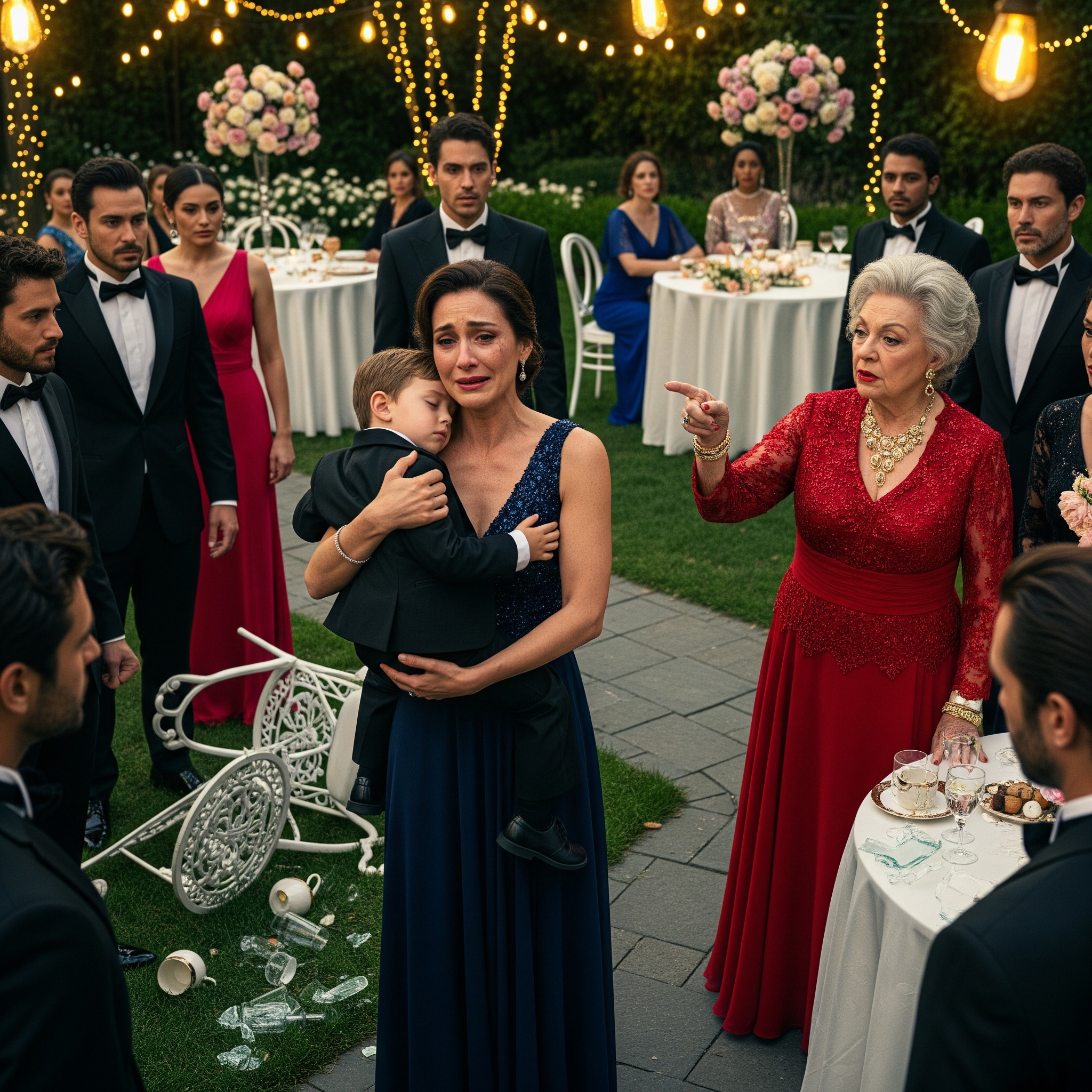 I never told my parents it was me who put up $500 million to rescue their collapsing company. My sister stole the spotlight, bragging that she’d “secured the deal” and saved us all. At the victory gala, my five-year-old son accidentally spilled a glass of water onto her dress. She snapped—then slapped him so hard he dropped to the floor, unconscious. My mother curled her lip and hissed, “Clumsy freeloader. Take the boy and get out.” I gave them one final chance to make it right—to apologize. Instead, they shouted, “Your sister is the one who saved this company! You’re nothing but a burden!” Then the room went quiet. A spotlight swept across the stage and landed on me as the host announced, “Ladies and gentlemen… please welcome our chairman…” And in that moment, I made a choice—one that would shatter everything they thought they owned and destroy their world completely.