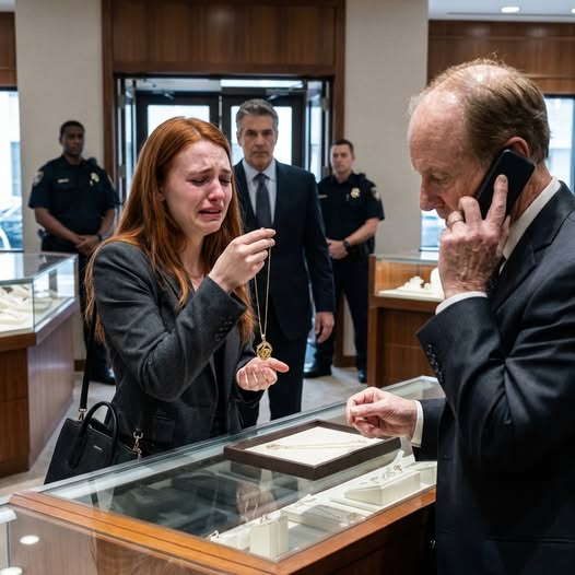 After the divorce, I walked out with nothing but a cracked phone and my mother’s old necklace—my last chance to pay rent. The jeweler barely glanced at it… then his hands froze. His face drained white. “Where did you get this?” he whispered. “It’s my mom’s,” I said. He stumbled back and choked out, “Miss… the master has been searching for you for twenty years.” And then the back door opened.