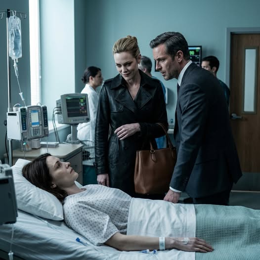 I lay in my hospital bed pretending the morphine had knocked me out, when my husband leaned close and whispered, “When she’s gone, everything is OURS.” His mistress laughed softly. “I can’t wait, baby.” My stomach turned—until the nurse adjusting my IV froze, eyes snapping to them. “She can hear everything you’re saying…” My husband’s face went white. Mine stayed still. Because now I knew exactly what to do next.