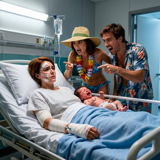 After my car accident, my mother refused to help with my six-week-old baby. “Your sister never has emergencies,” she said—then boarded a Caribbean cruise. Lying in my hospital bed, I made two calls: hired round-the-clock care, and cut off the $4,500 a month I’d paid her for nine years. $486,000—gone in one decision. A few hours later, Grandpa walked into my room and said something that made my hands shake.