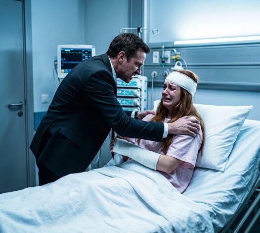 When I Was Seriously Injured In A Car Accident and Admitted To The Hospital, My Husband Stormed Into The Room, Furious. He Yelled, “Stop This Drama! Get Off The Bed And Come With Me. I’m Not Wasting My Money On This Nonsense!” He Then Grabbed Me Forcefully, Trying To Pull Me Out Of The Bed. When I Resisted, He Punched Me Hard In The Stomach With Both Fists. What Happened Next Was Unbelievable!