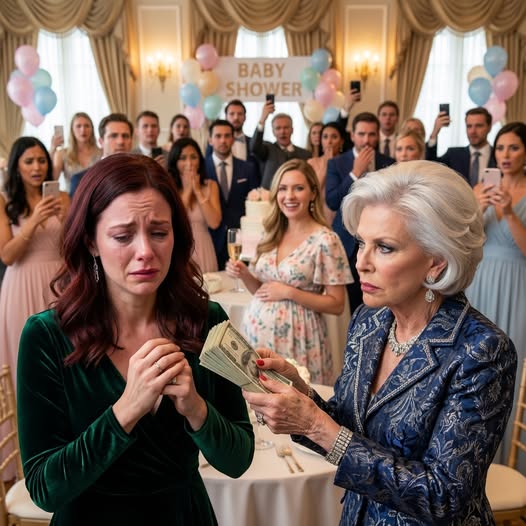 My mother-in-law didn’t throw the baby shower for me—she threw it for my husband’s mistress. Then the woman raised her glass and said sweetly, “I’m pregnant… with twins. Two boys.” My mother-in-law pulled me aside, pressed an envelope into my hands, and snapped, “$700,000. Disappear in 24 hours.” I didn’t take a cent. I boarded a flight to Paris and never looked back. Six months later, after the twins were born, my doorbell rang… and she pleaded, “You’re the only one who can fix this.”
