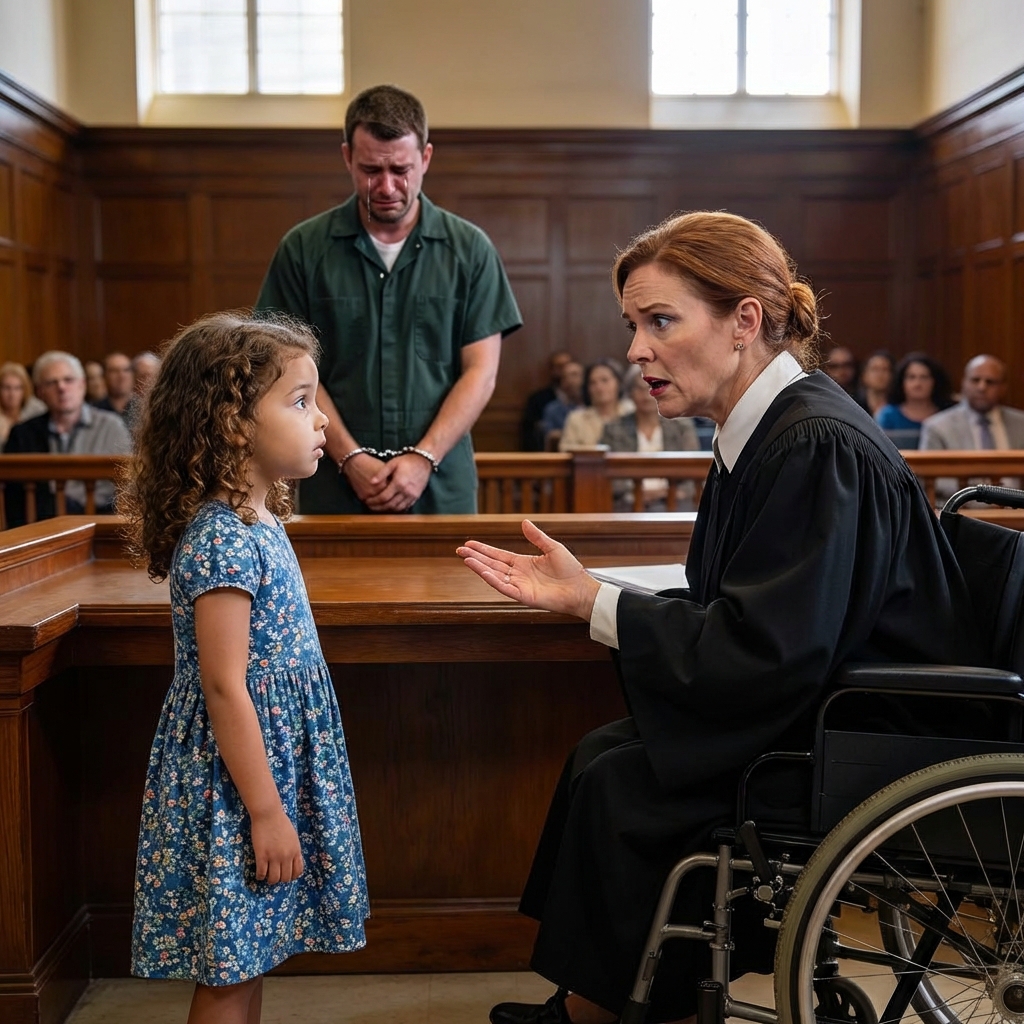 A 5-Year-Old Girl Faced A Wheelchair-Bound Judge And Said, “Let My Dad Go And I’ll Help You Walk Again” — The Court Laughed… Until Her Promise Started Coming True