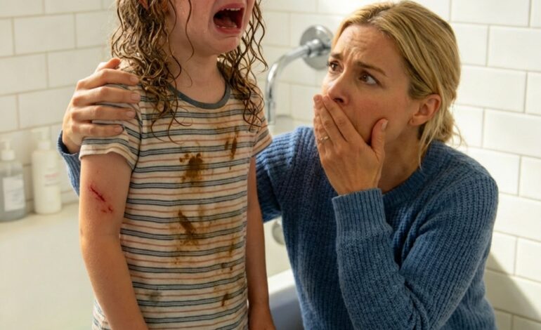 The woman adopted an orphaned girl, but while bathing her, she discovered a terrible truth.