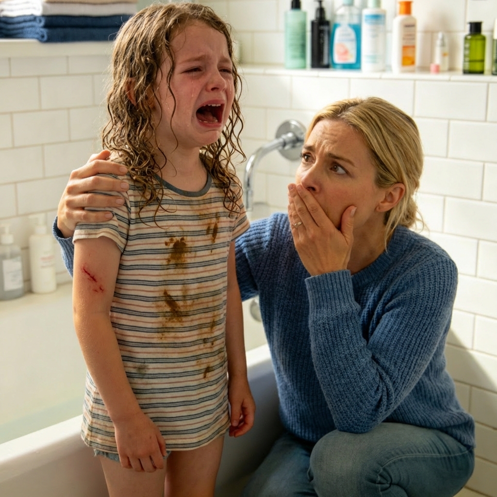 The woman adopted an orphaned girl, but while bathing her, she discovered a terrible truth.