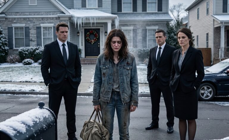 My mother remarried and threw me out of her new family, screaming, “Go your own way—I have nothing to do with you!” For three years I was homeless and starving, begging just to survive. Then one day, a team of lawyers spotted me on the street and ran over, saying, “You just inherited your father’s fortune!” I was still shaking when I went back to my old home…