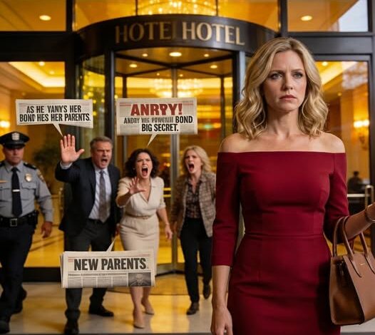 My dad blocked the entrance to luxury hotel in front of everyone. “Don’t embarrass us,” my mother shouted. Everyone laughed and I stayed silent. But they had no idea that my secret billionaire husband owned that luxury building. So what the security did next left everyone begging for forgiveness…