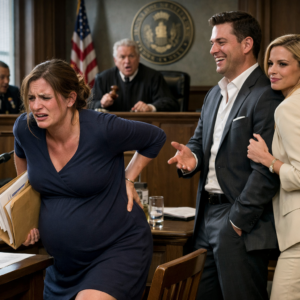 8 months pregnant, I entered court expecting only a painful divorce. Instead, my CEO husband and his mistress mocked and assaulted me openly—until the judge met my eyes. His voice trembled as he ordered the courtroom sealed, and everything suddenly changed.