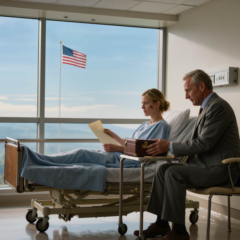 The night I woke up from a coma to an empty hospital room and a note from my dad saying I was on my own, I thought I had finally learned exactly how replaceable I was in my own family, but then a stranger in a gray suit walked in and quietly proved my mother had never stopped fighting for me