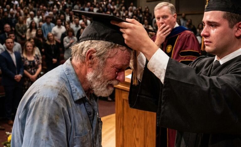 Everyone Thought My Stepfather Was Just a Construction Worker — Until He Walked Into My PhD Graduation and Silenced the Entire Room