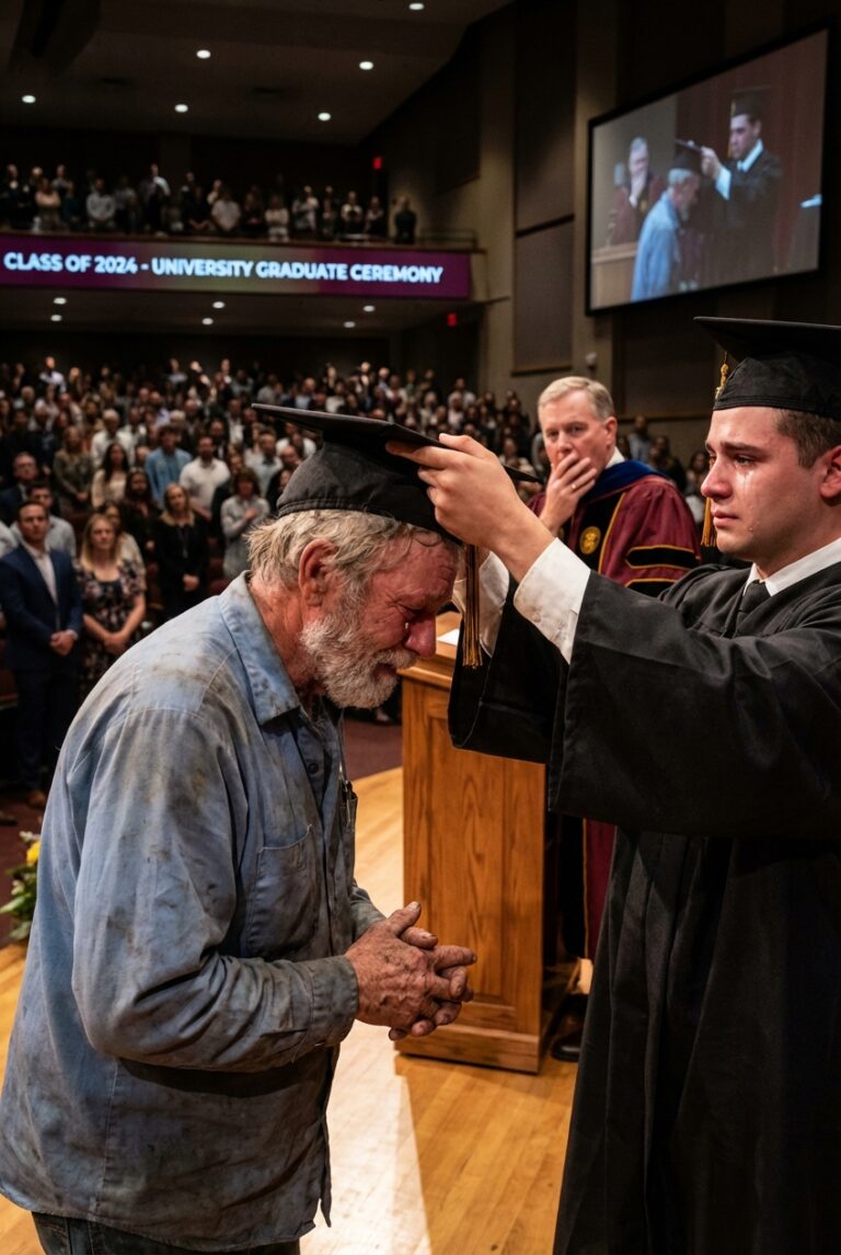 Everyone Thought My Stepfather Was Just a Construction Worker — Until He Walked Into My PhD Graduation and Silenced the Entire Room