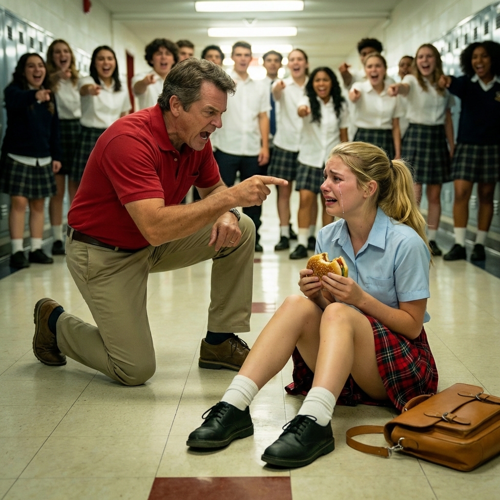 THE BILLIONAIRE FATHER VISITED THE SCHOOL CANTEEN AND SAW HIS DAUGHTER EATING LEFTOVERS — WHAT HE DID NEXT SHOCKED THE ENTIRE SCHOOL