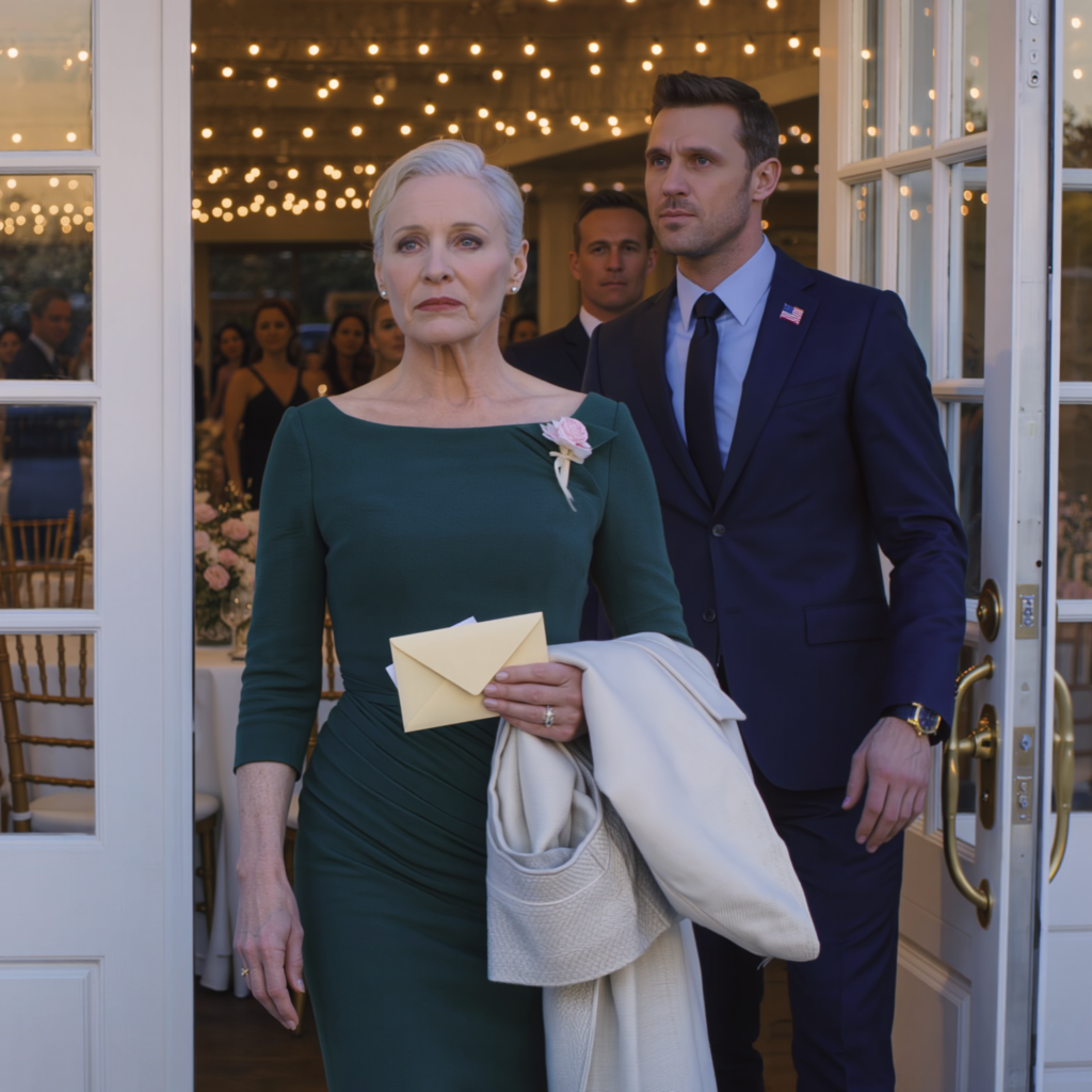 At my son’s wedding, he snapped, ‘Leave now, Mom. My wife doesn’t want you here.’ I walked out without a word. The next morning, he called again: “Mom… I need the house file.” I paused, then replied with four words he’ll never forget…