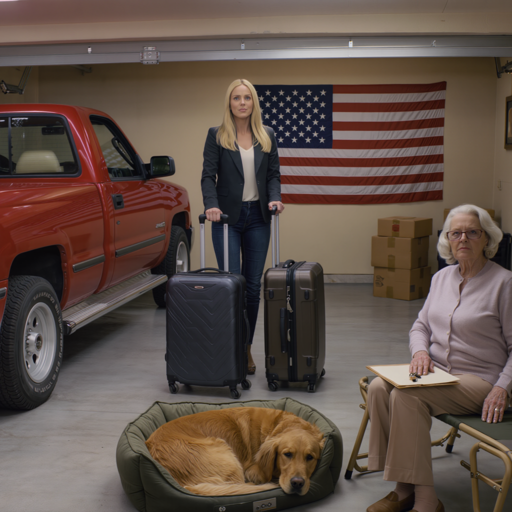 The day my husband passed away, my daughter-in-law piled my bags into the garage—unaware of the $19 million and the villa he had left me. That night, she said, “From now on, you’ll sleep in the garage.” Right beside it sat the bed for her pampered pet dog. I just smiled and replied softly, “Alright”—because she had no idea I was about to rewrite the rules. By the time she realized it… everything had already shifted.