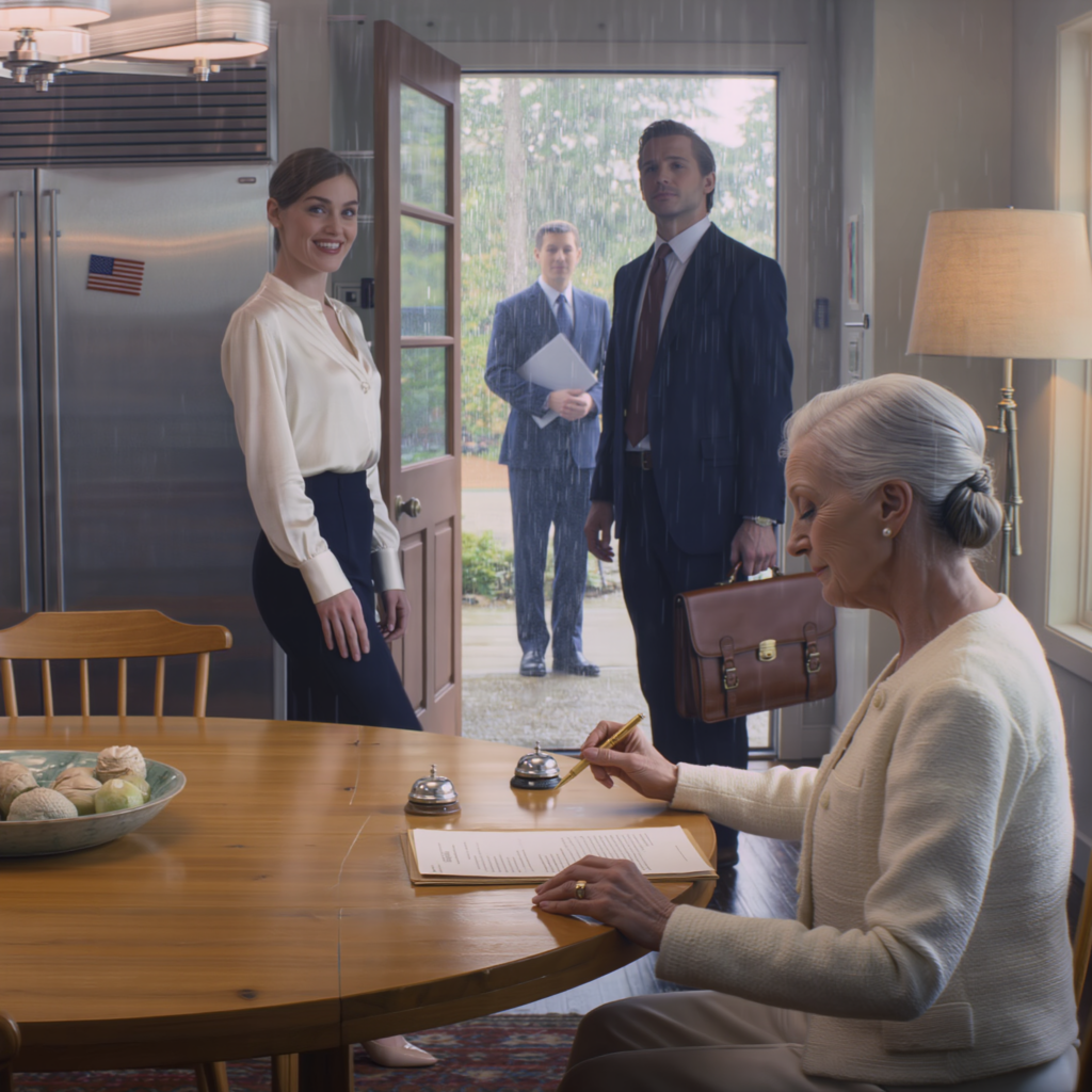 When my son married, I didn’t mention the ranch my late husband left me, and I let everyone assume I was ‘just Mom’ with a modest little life. Thank God I did because less than a week later my new daughter-in-law showed up at my door with a polished stranger, a crisp folder, and that too-sweet smile, saying they only needed ‘a quick signature’ so the family could ‘move forward.’