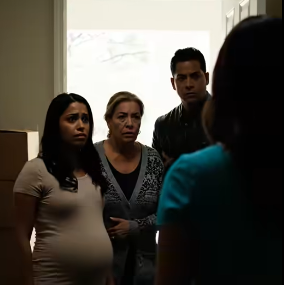 My mother-in-law told me to be out of our New Jersey condo by morning so my husband’s oldest son and his pregnant wife could “have space”—not realizing who had quietly been carrying the $5,600 that landed every month for that roof, and that the next day, with boxes stacked under the porch light and the Ring door camera blinking, one simple question from the mover would turn her certainty into silence.