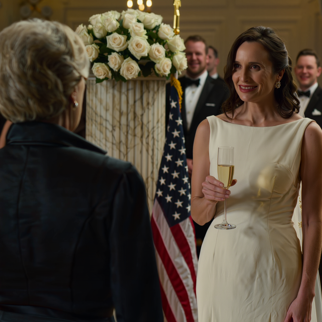 At my son’s wedding in a lavish ballroom, I accidentally overheard my new daughter-in-law quietly laughing with her maid of honor that with just a few more “signs of confusion,” they’d put me in a nursing home and take the beach house my husband and I built — I still raised my glass, still smiled, but the next morning, I signed something that made a few people in the family start to panic for real.