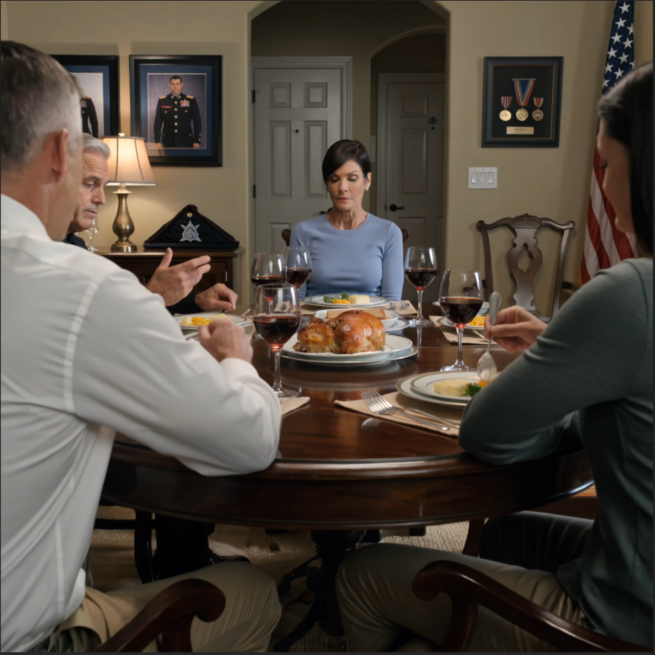 My Fiancé’s Father Invited Me to Sunday Dinner Thinking I Was Just Some Civilian Woman Dating His Son, Then He Started Explaining What “Real Command” in the Marine Corps Looks Like Across a Table Covered in Roast Chicken and I Let Him Finish Every Word Before I Finally Told Him Who I Actually Was