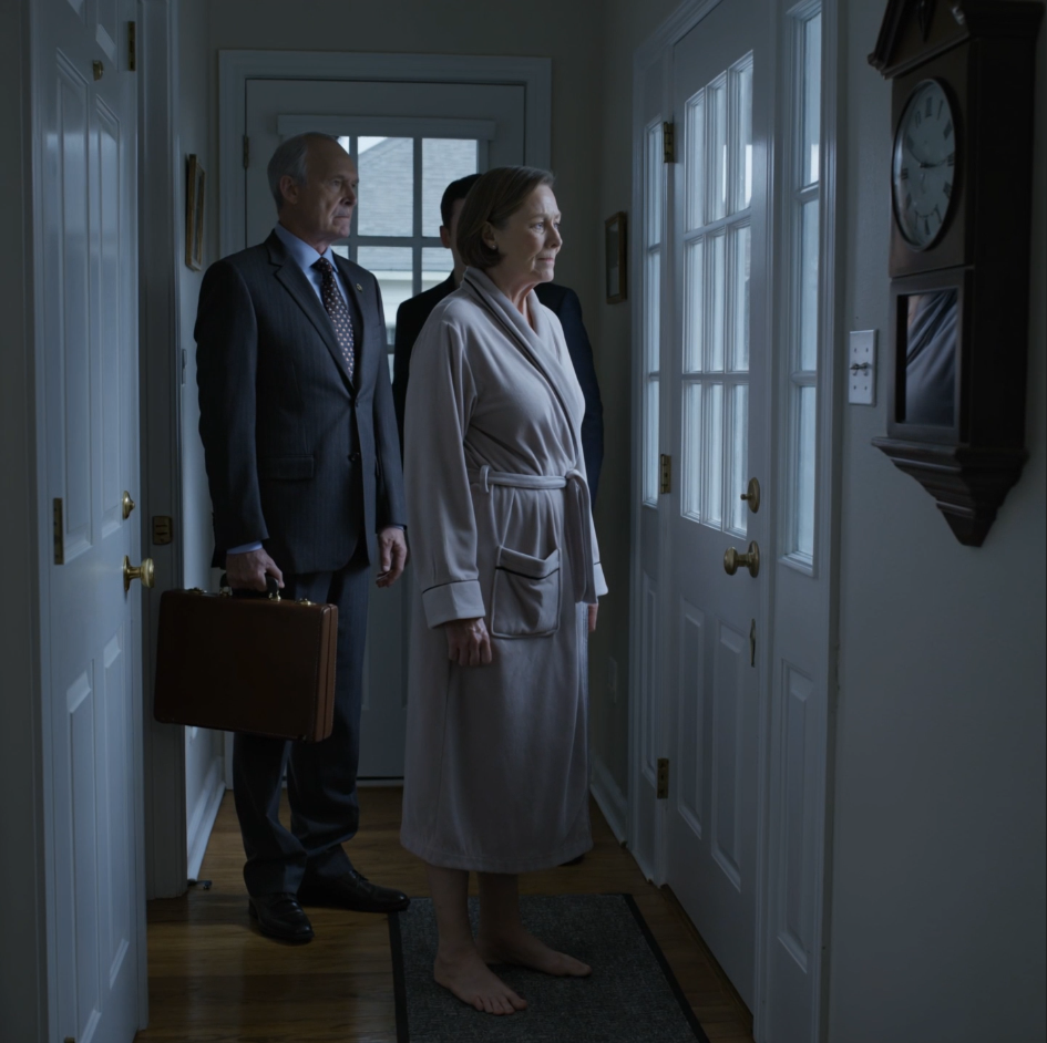 At six in the morning, my daughter-in-law was outside my front door screaming my name like she already owned my house, my son showed up with a sledgehammer and swore he was getting in whether I let him or not, and I stood barefoot in my hallway with my hand on the new lock, counting the minutes until the one man they never expected to see stepped through my back door